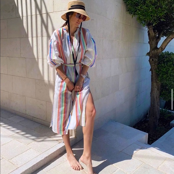 Lemlem X H&M  Midi length Kaftan Dress - Picture 8 of 16